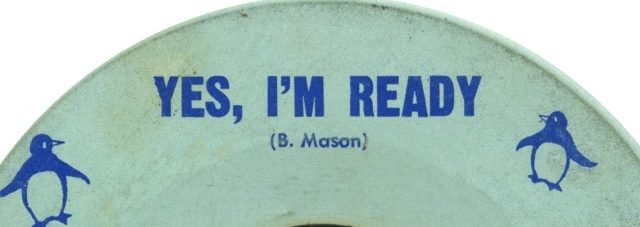 Segment of 45 rpm "Yes, I'm Ready"