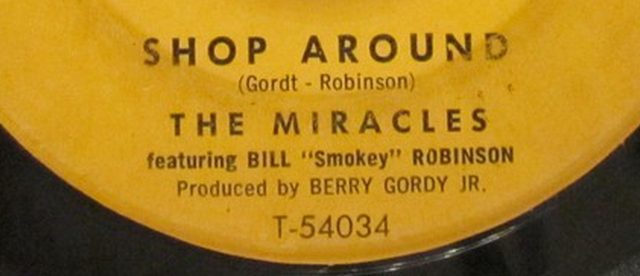 "Shop Around" 7" single label