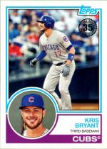 1983 Topps insert
#83-23 Kris Bryant 2018 Topps, 1983 Topps insert #83-23 Kris Bryant