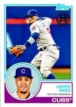1983 Topps insert
#83-86 Javier Baez 2018 Topps, 1983 Topps insert #83-86 Javier Baez