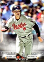 Topps Salute Insert
#26 Cal Ripken Jr 2018 Topps, Topps Salute insert #26 Cal Ripken Jr.
