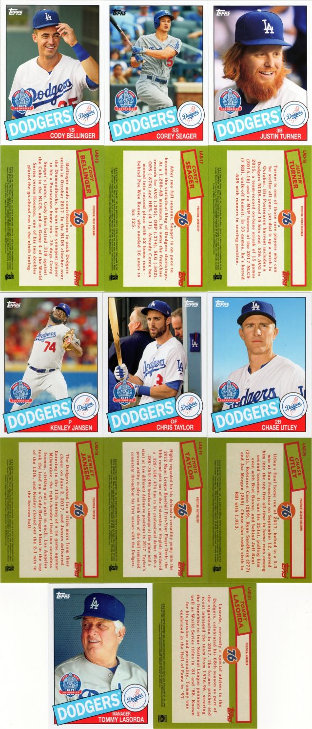 Cards LAD-15 thru LAD-21 Cards LAD-15 thru LAD-21