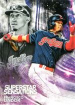 Superstar Sensations insert #35 Francisco Lindor 2018 Topps, Superstar Sensations insert #35 Francisco Lindor