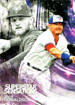 Superstar Sensations insert
#3 Josh Donaldson 2018 Topps, Superstar Sensations insert #3 Josh Donaldson