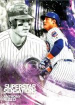 Superstar Sensations insert #44 Anthony Rizzo 2018 Topps, Superstar Sensations insert #42 Kris Bryant